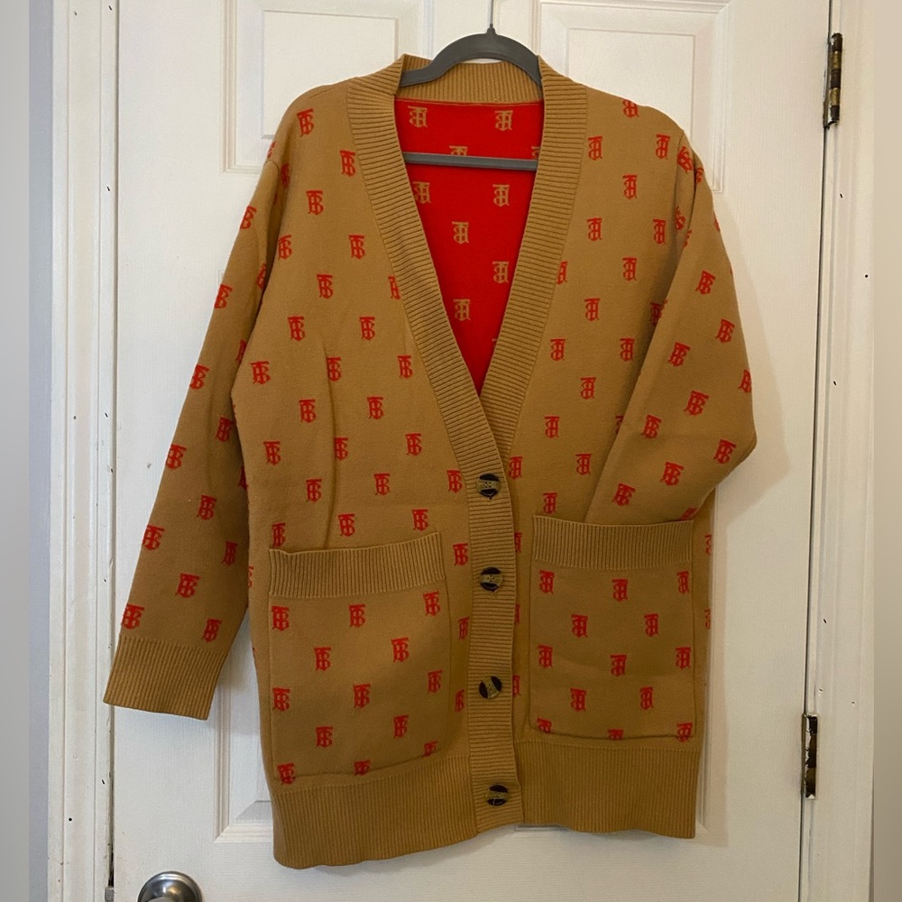 Burberry replica cardigan sweater purchased on DHgate. No tags. Size large